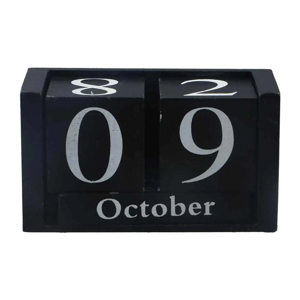 MDF Wooden Perpetual Calendar Block