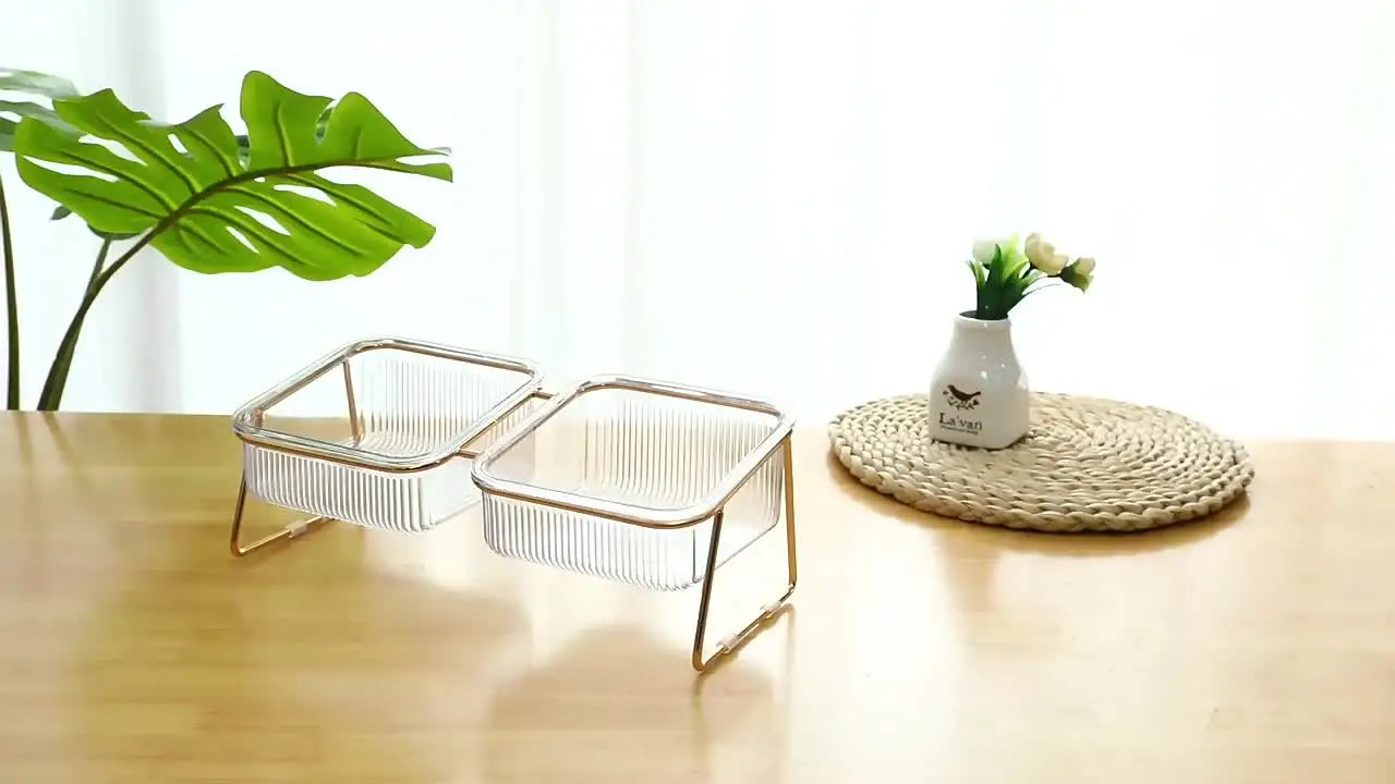 Elevated Non-Slip Pet Feeding Bowl for Cats & Small Dogs