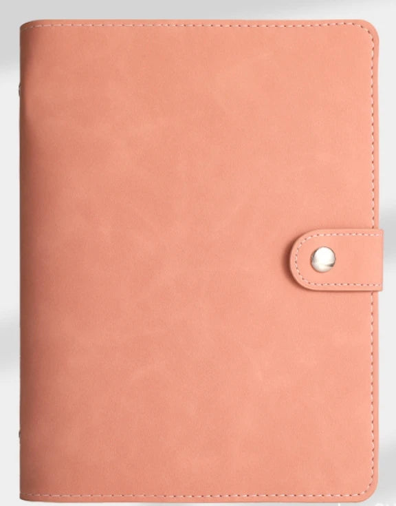 A7 PU Leather 6-Ring Binder Notebook Cover