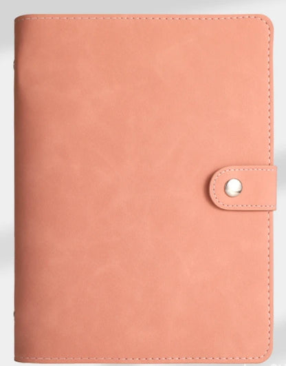 A7 PU Leather 6-Ring Binder Notebook Cover