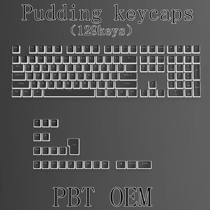 129-Key Pudding PBT Keycap Set