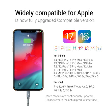 Braided Lightning Charging Cable