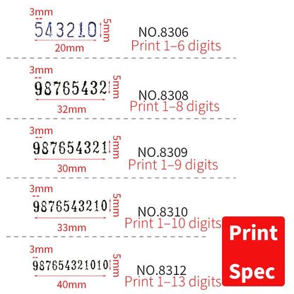 Automatic Self-Inking Numbering Stamp