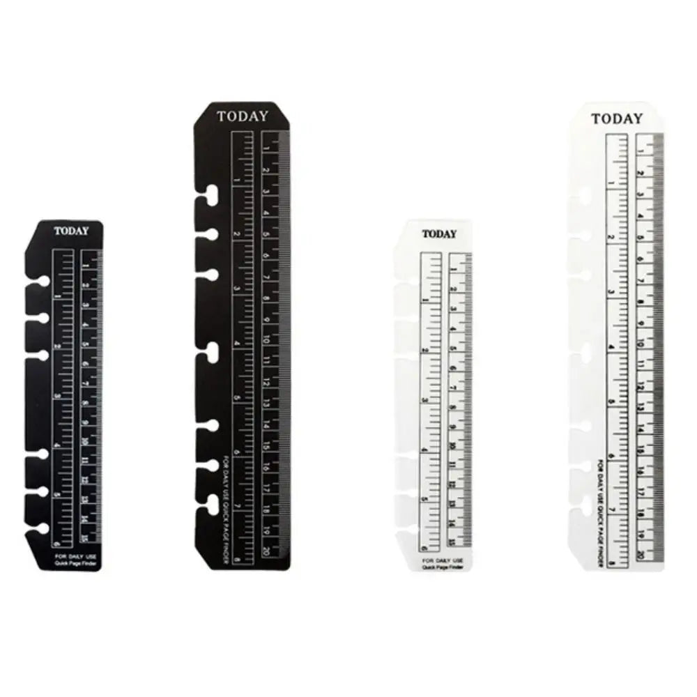 PVC A5 Loose-Leaf Notebook Bookmark Ruler