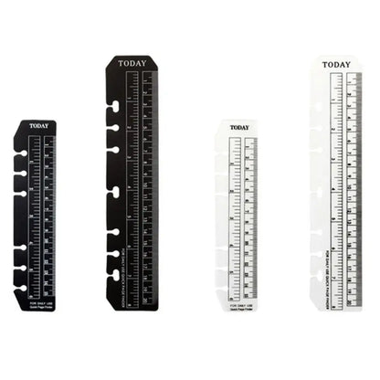 PVC A5 Loose-Leaf Notebook Bookmark Ruler