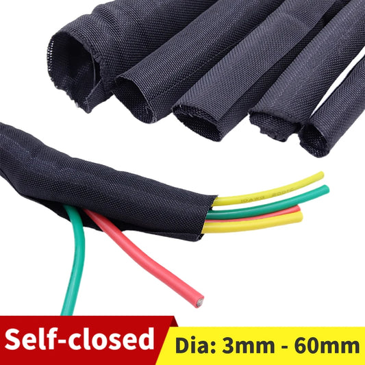Self-Closing PET Expandable Braided Cable Sleeve