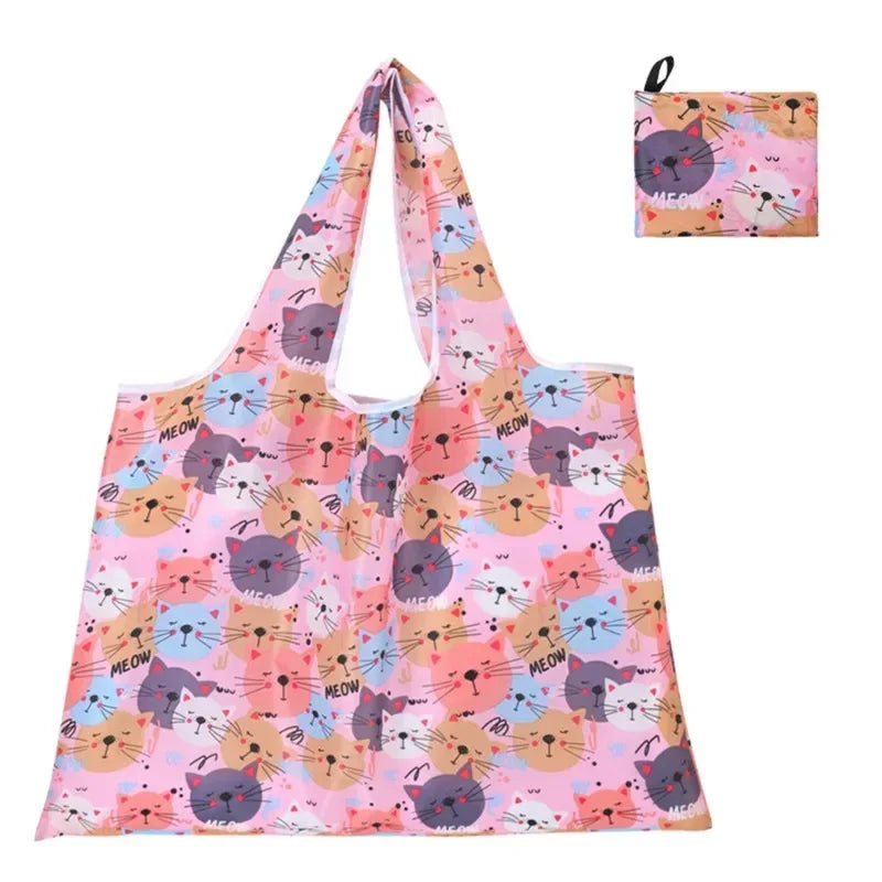 Foldable Reusable Shopping Tote Bag