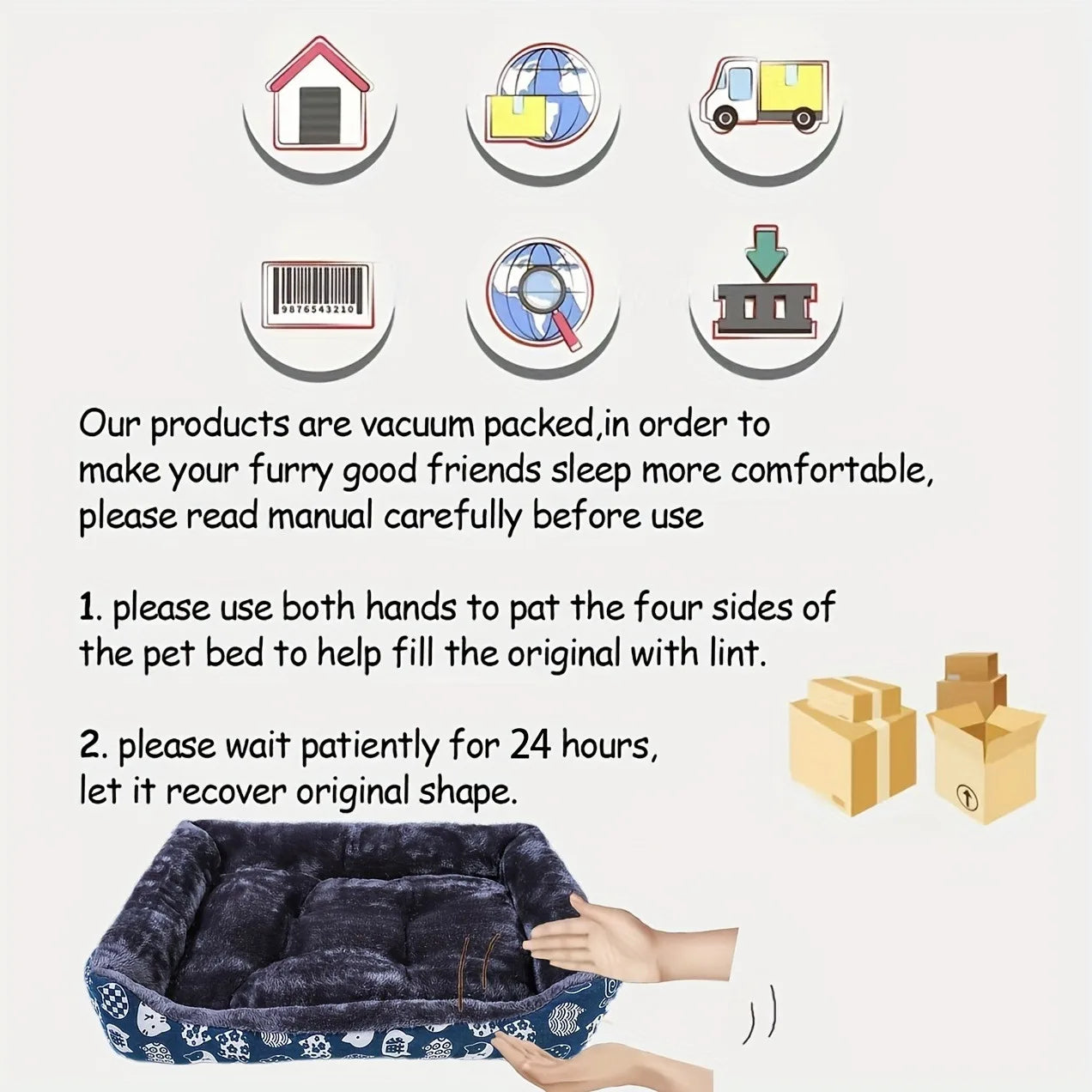 Orthopedic Plush Pet Sofa Bed