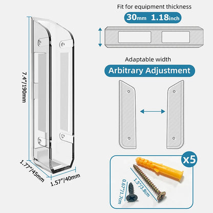 Under Desk & Wall Mount Laptop Storage Holder