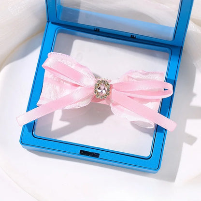 Pink Satin Pet Hairpin