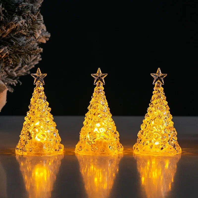 LED Crystal-Style Christmas Tree Ornament