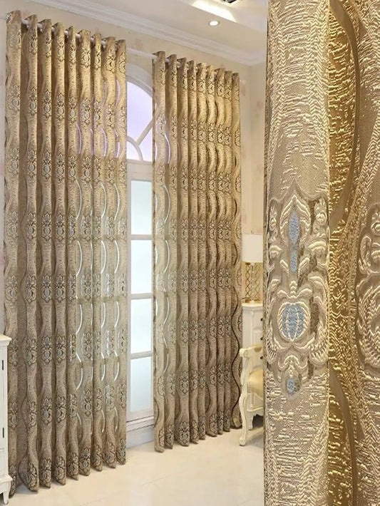 European Wave Blackout Decorative Curtain