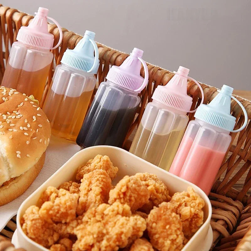 4-Pack Mini Sauce Squeeze Bottles