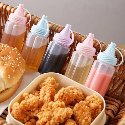 4-Pack Mini Sauce Squeeze Bottles