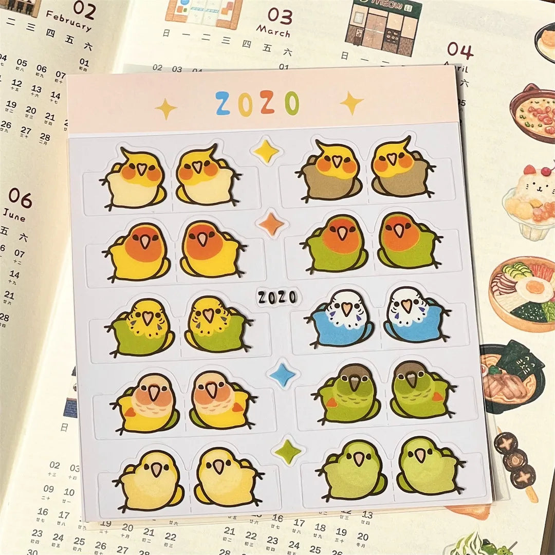 Cute Parrot Index Sticky Tabs