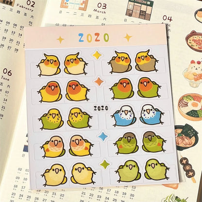 Cute Parrot Index Sticky Tabs
