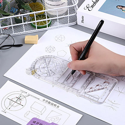 Multifunctional Geometric Drawing Ruler