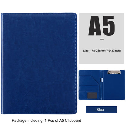 A5/B5 Executive Leather Padfolio Clipboard