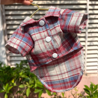 Classic Plaid Dog Shirt