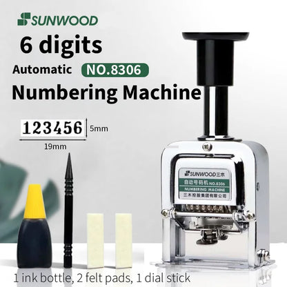 Automatic Self-Inking Numbering Stamp
