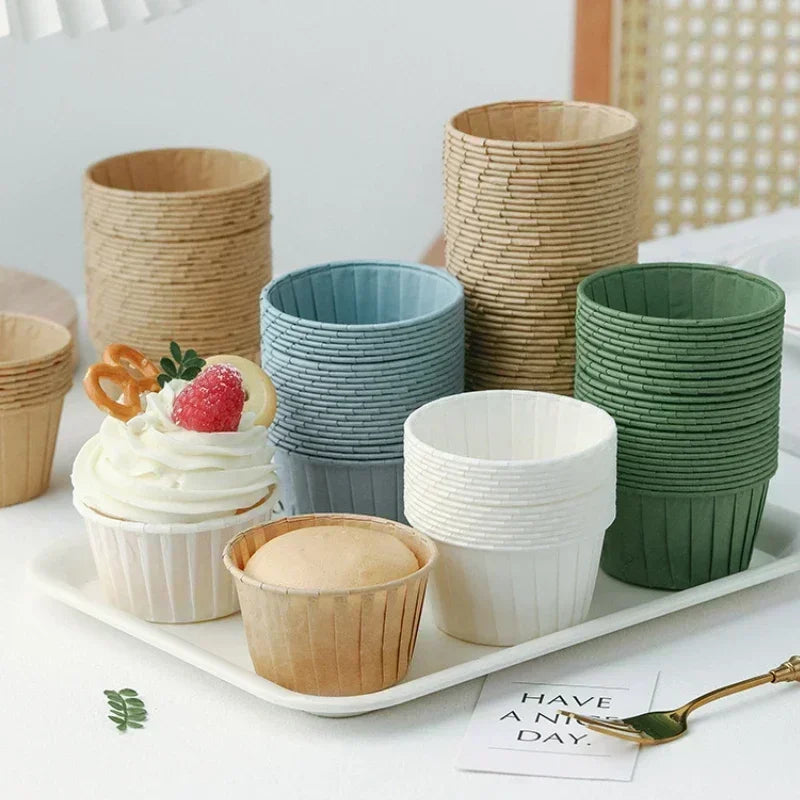 Golden Muffin Cupcake Paper Liners