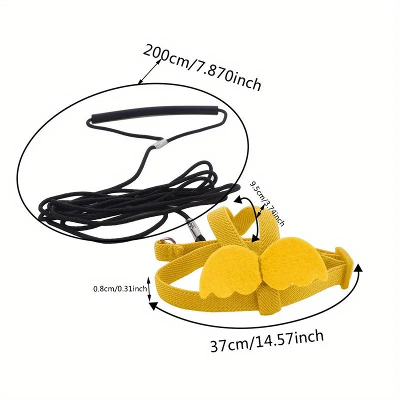Adjustable Bird Flight Harness & Training Leash