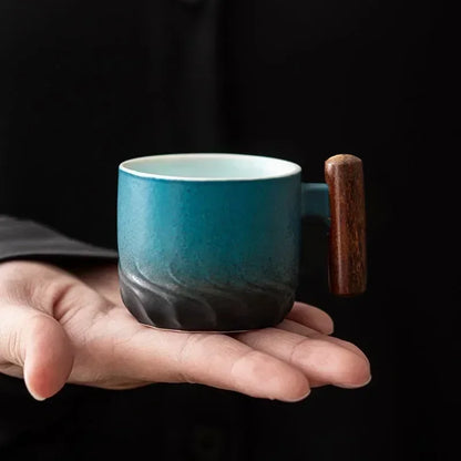80ml Creative Handmade Ceramic Retro Coffee Mug
