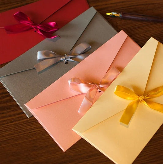 Pearlescent Ribbon Gift Envelopes