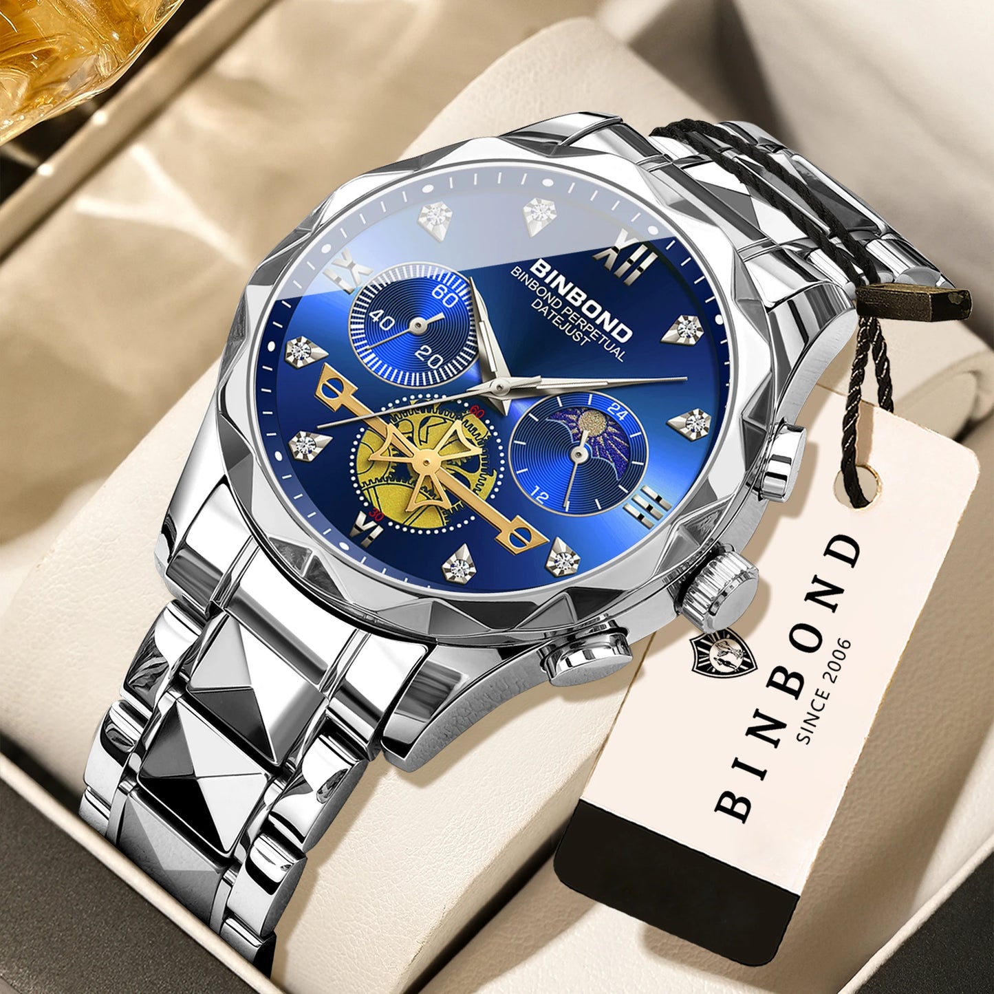 Men's Quartz Chronograph Stainless Steel Watch