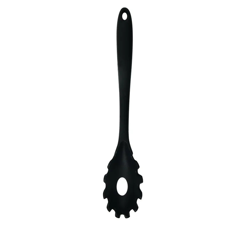 Silicone Pasta Colander Spoon with Long Handle