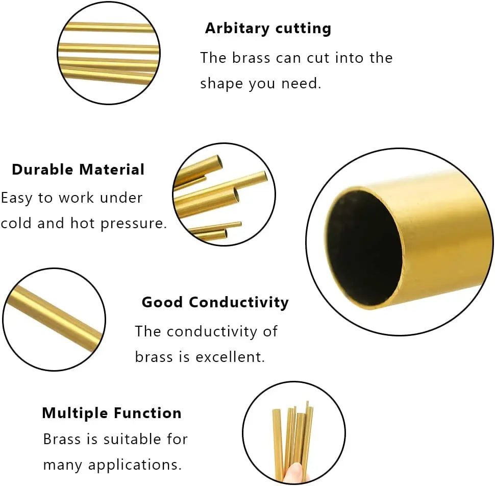 Brass Round Tube – 2mm to 20mm Diameter