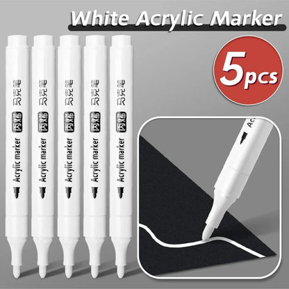 White Acrylic Paint Marker Pen Set