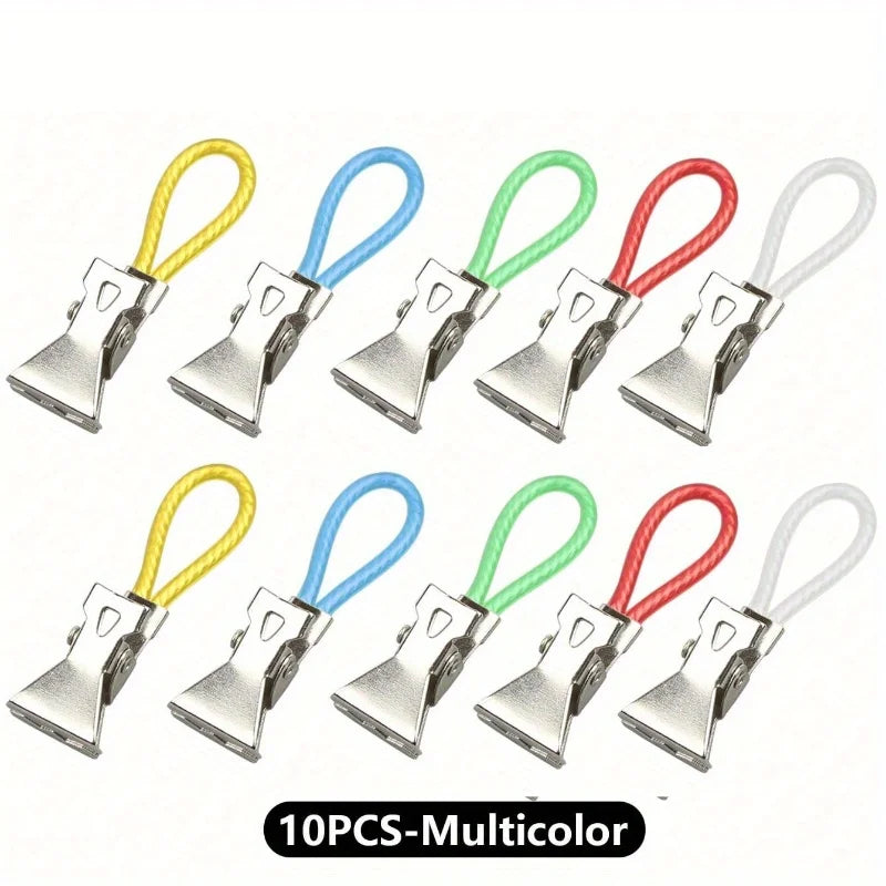 Metal Towel Hanging Clips Set