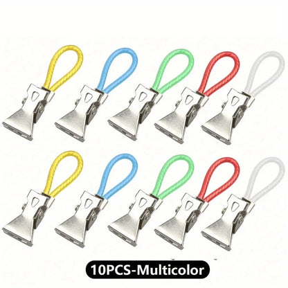 Metal Towel Hanging Clips Set