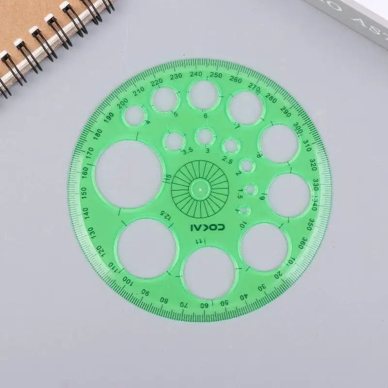 Geometric Circle Drawing Template Ruler