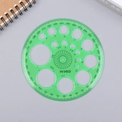 Geometric Circle Drawing Template Ruler