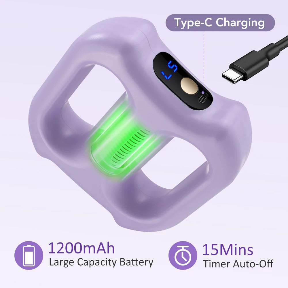 Portable Vibration Fascia Ring Massager with Strap