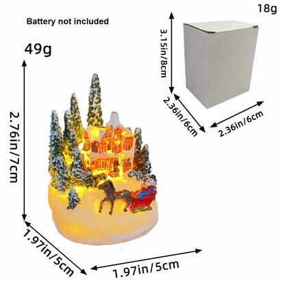 LED Christmas Village House Ornament