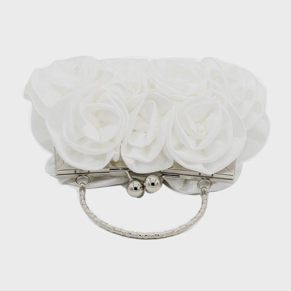 Rose Flower Evening Clutch Bag