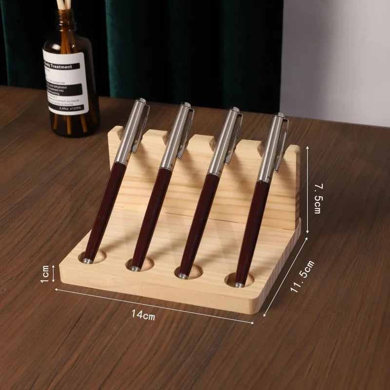 Walnut Wood Desk Organizer Stand