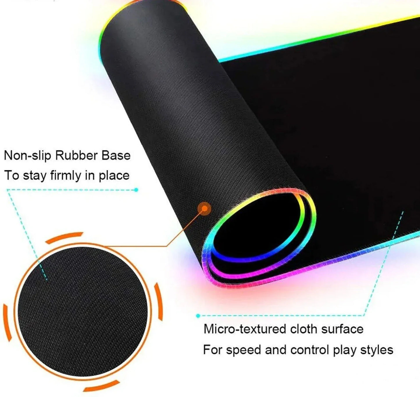 RGB Gaming Desk Mouse Pad
