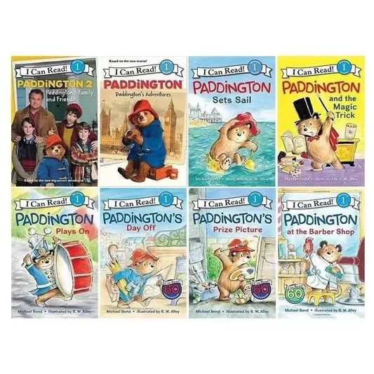 8 Books Set I Can Read Paddington English Picture Books