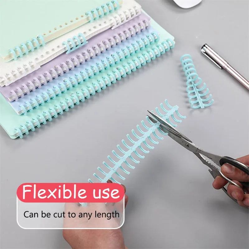 5-Pack Spiral Binder Rings for A4 Loose Leaf Notebooks