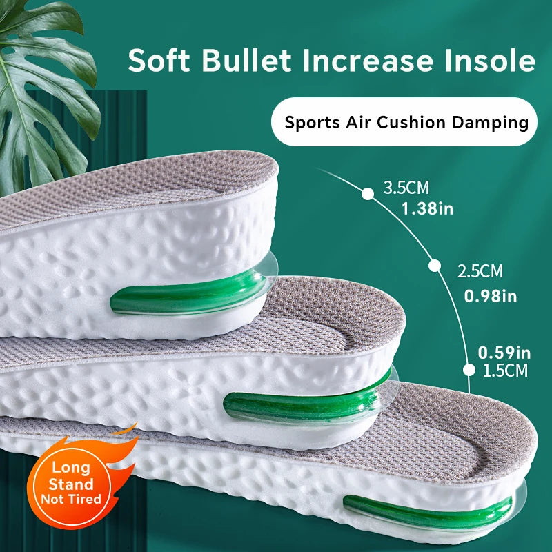 Orthopedic Height Increase Memory Foam Insoles