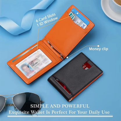 Blocking Slim Leather Wallet