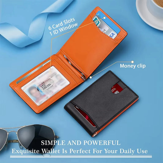 Blocking Slim Leather Wallet