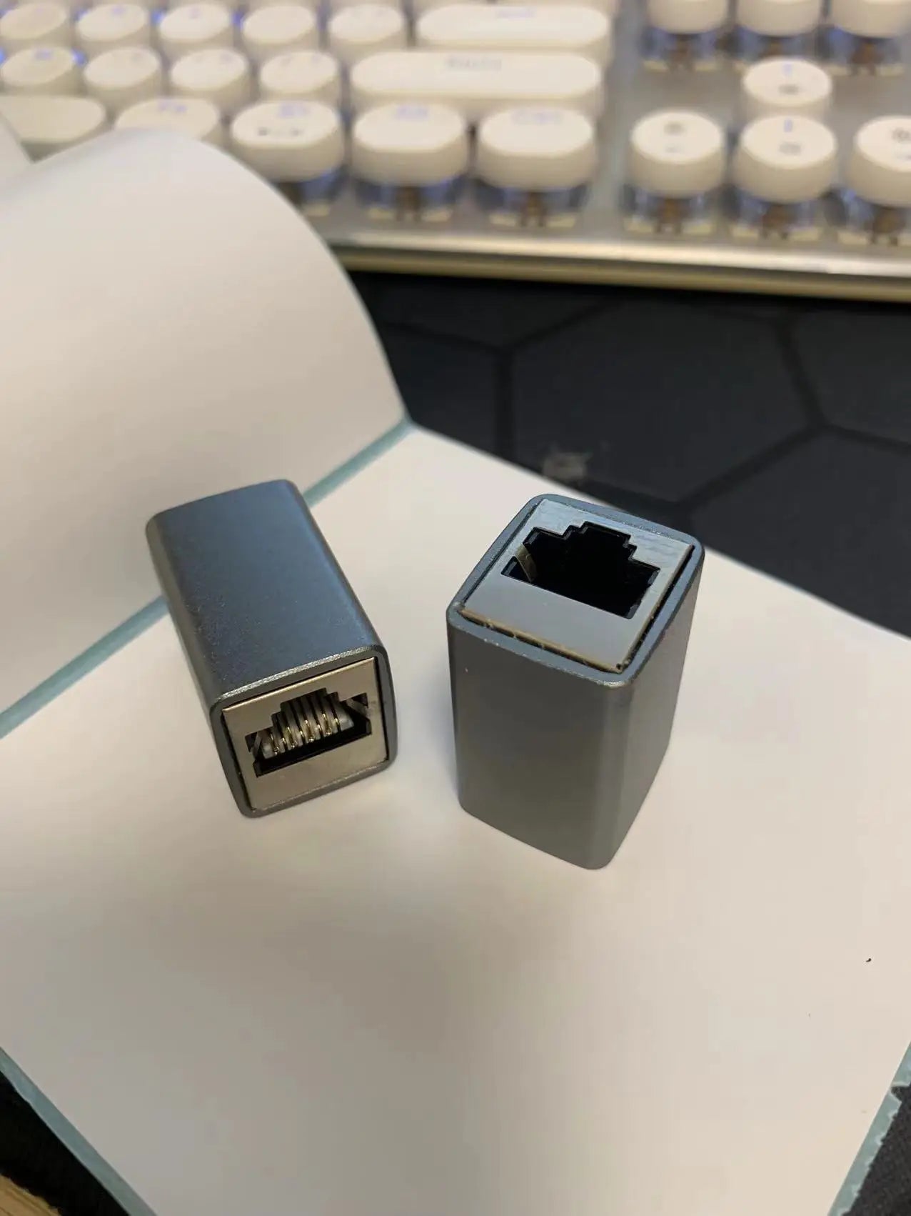 Cat 8 RJ45 Ethernet Coupler – 10Gbps Network Cable Extender