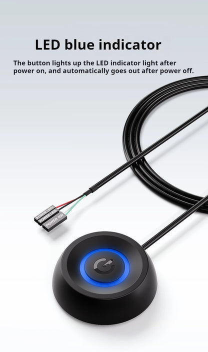 External Desktop PC Power Button Switch with 1.8m Cable