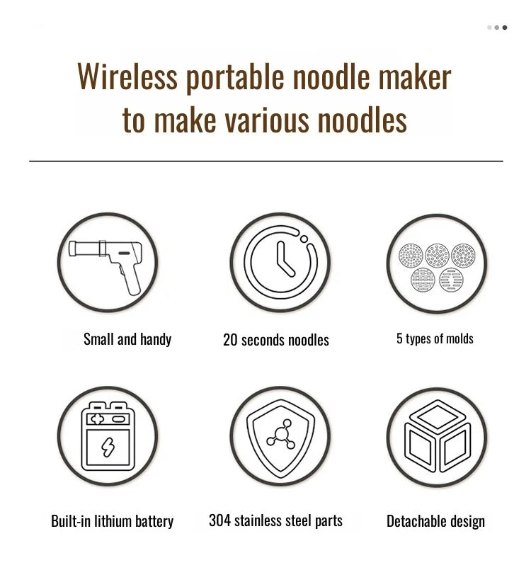 Cordless Electric Noodle Maker