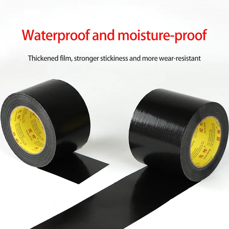 Black Super Adhesive Fabric Duct Tape